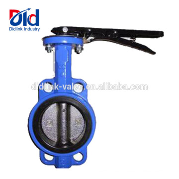 Actuated 4 Inch Italy 10 Lug Cryogenic Grooved Wafer Type Cast Iron Butterfly Valve Manufacturer